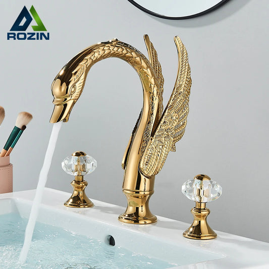 Luxury Swan Shape Basin Tap
