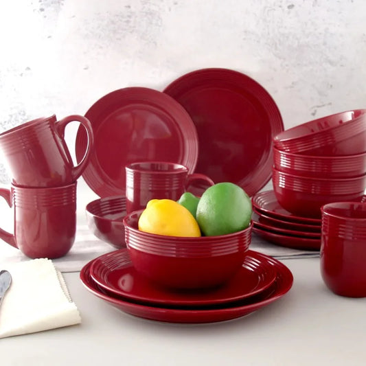 16-piece earthenware tableware set