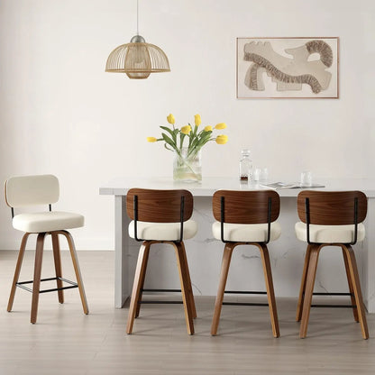 Swivel Bar Stools Set of 4