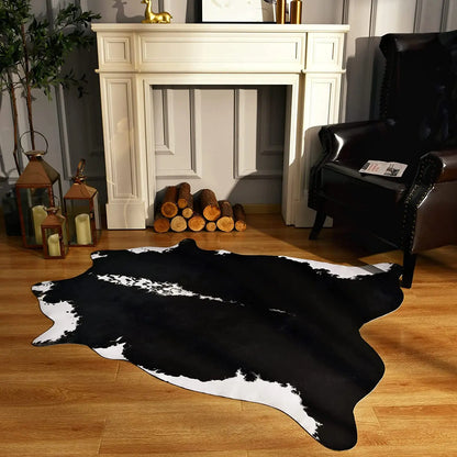 faux fur cowhide rug