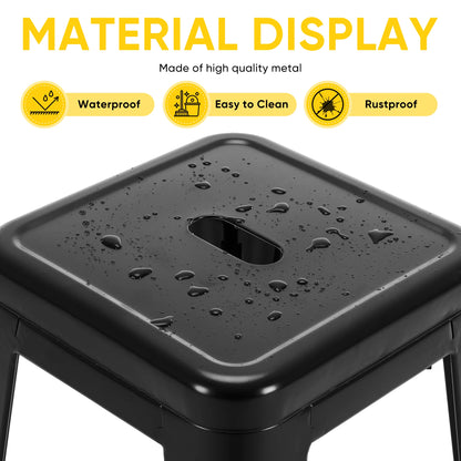 Metal Bar Stools Set of 4