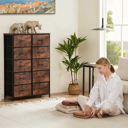 10 Fabric Drawers Wardrobe