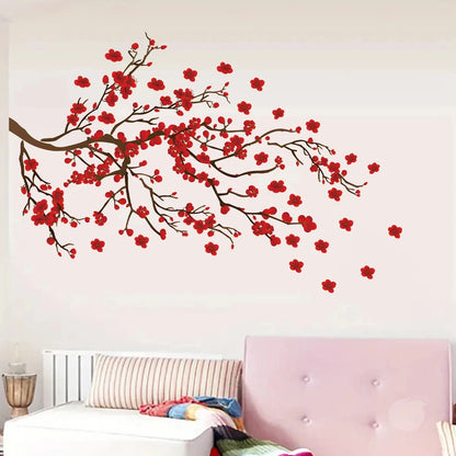 Plum Peach Blossom Wall Stickers