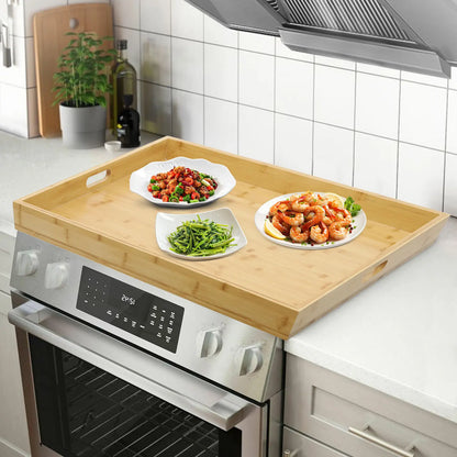 11.02 Lbs Pine Wood Noodle Board Stovetop Cover Oversized Kitchen Serving Tray
