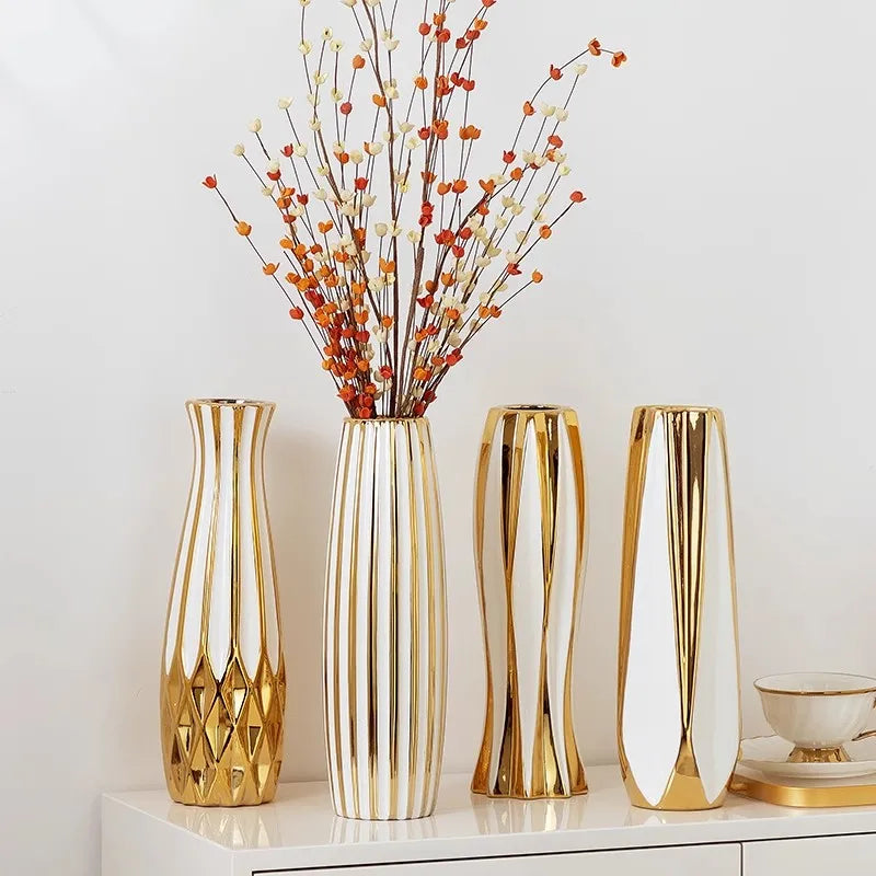 Gold Luxury Ceramic vase