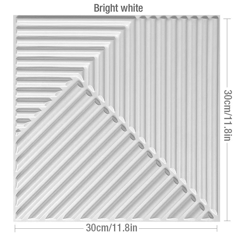 30cm Decorative 3D Wall Panel rose Diamond Design Non self-adhesive plastic tile 3D wall sticker living room Bathroom wall paper