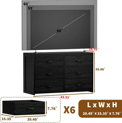 6 Drawer dresser