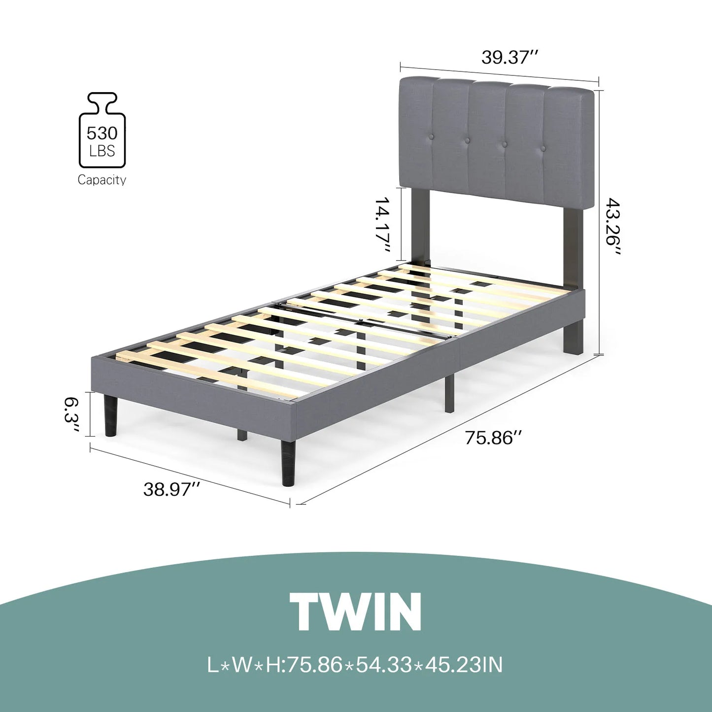 Wooden Solid Bed Frame