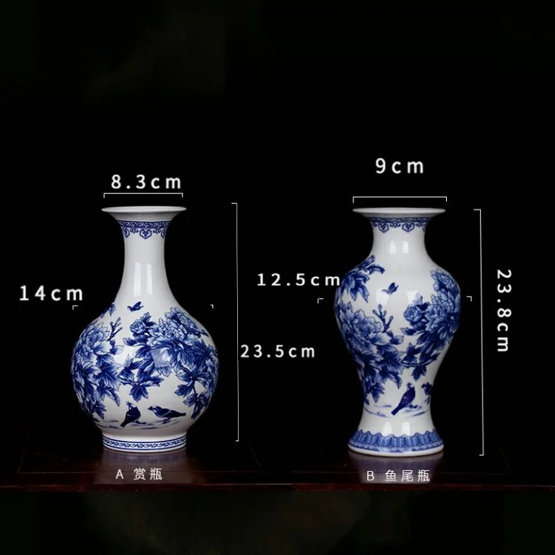 Blue and White Porcelain Vases