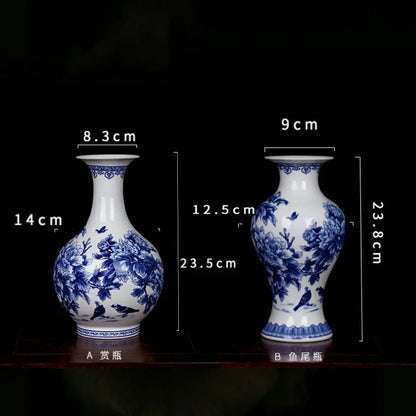 Blue and White Porcelain Vases