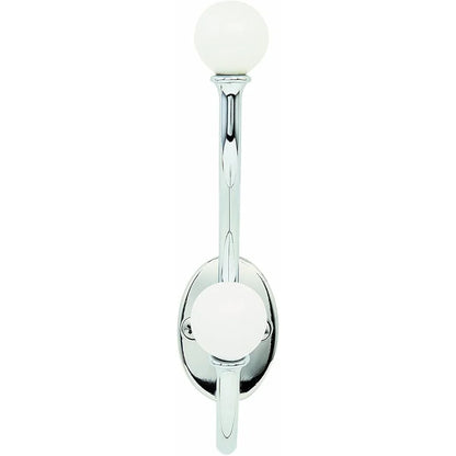 coat Hook  Zinc White Chrome Finish