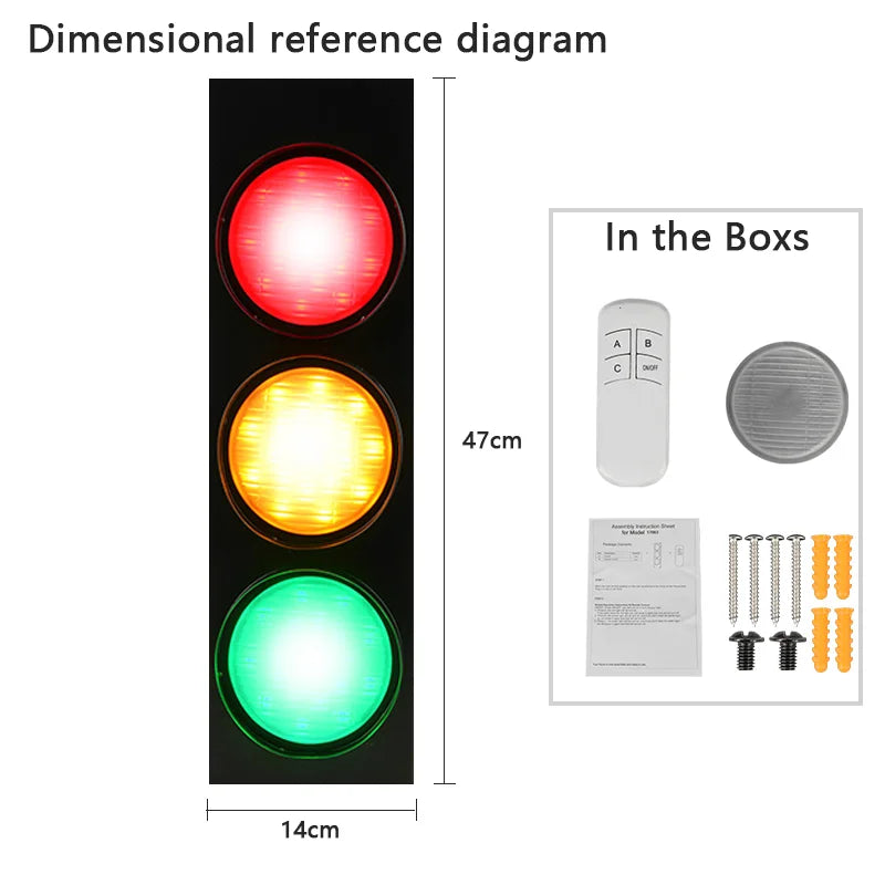 Traffic Light Wall Lamp