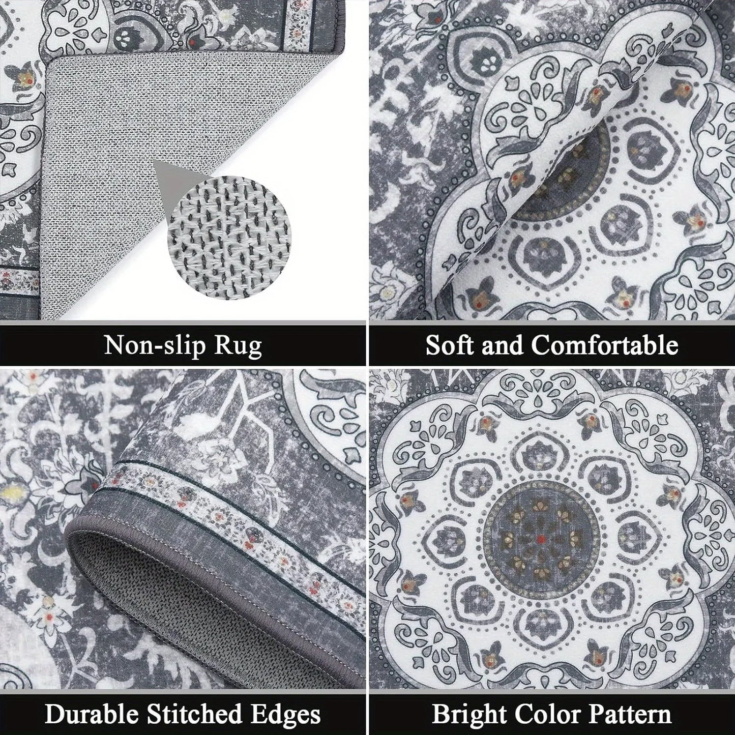 3 pcs set  Bohemian style rugs