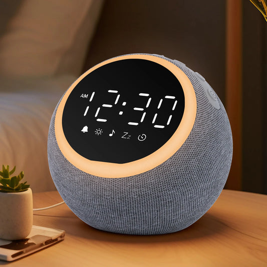 White Noise  Alarm Clock with Night Light