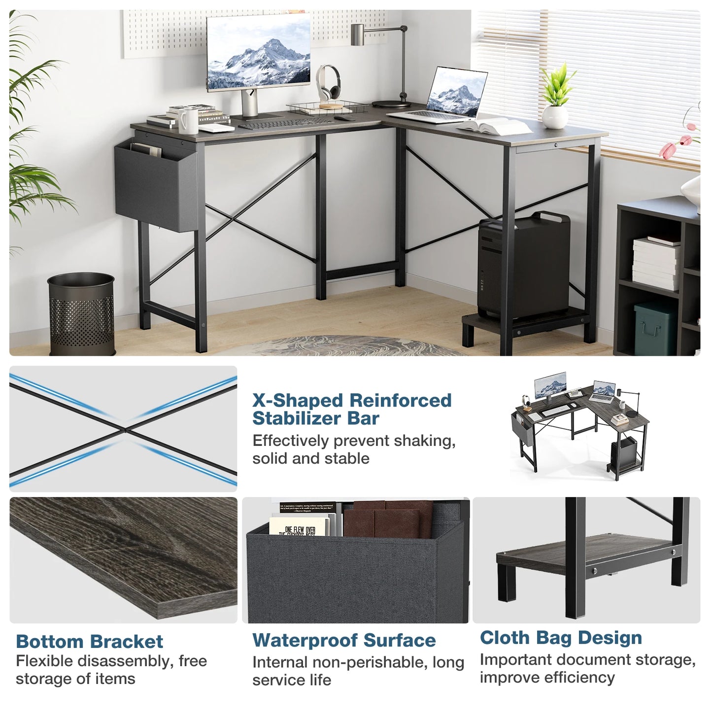 50 Inch Office Wooden Table