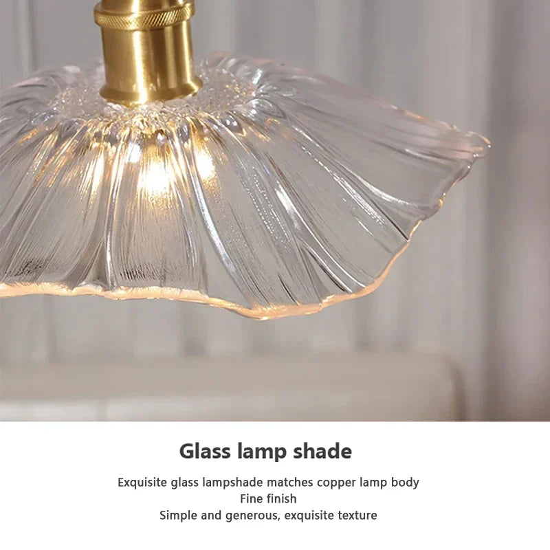 Transparent Glass Flower Ceiling Lights