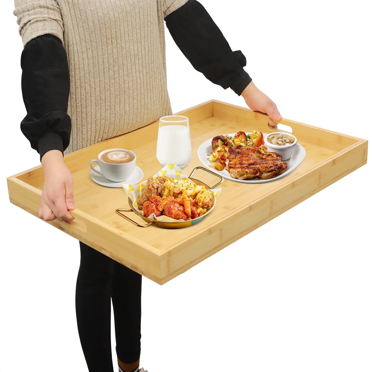 11.02 Lbs Pine Wood Noodle Board Stovetop Cover Oversized Kitchen Serving Tray