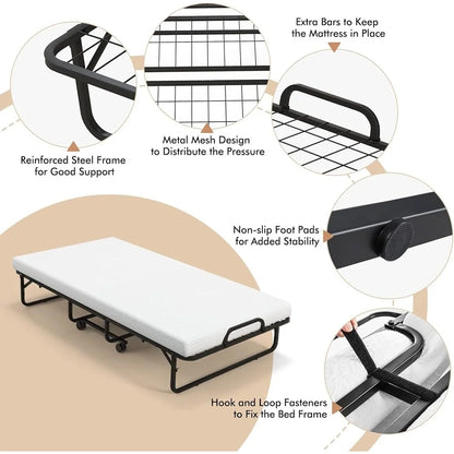 Folding Rollaway Portable bed