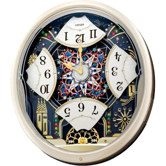 Melodies in Motion Wall Clock, Starry Night