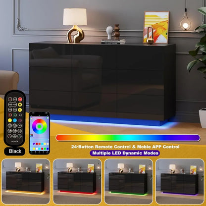 9 Drawer Dresser with Lights