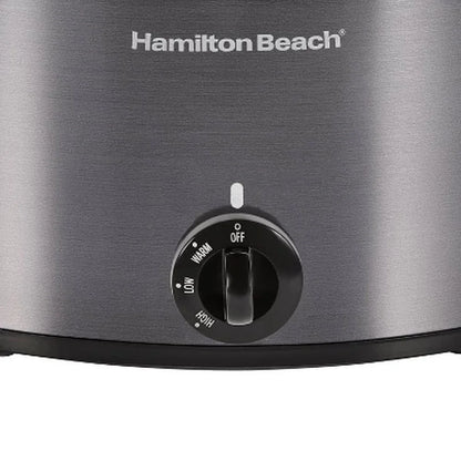 10 Quart Slow Cooker Large Capacity Ceramic Crockpot 3 Settings Dishwasher Safe Stay Cool Handles Perfect Gatherings