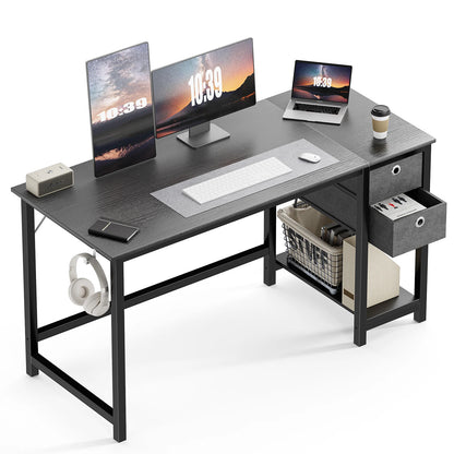 Computer Desk With 2-Tier Drawers