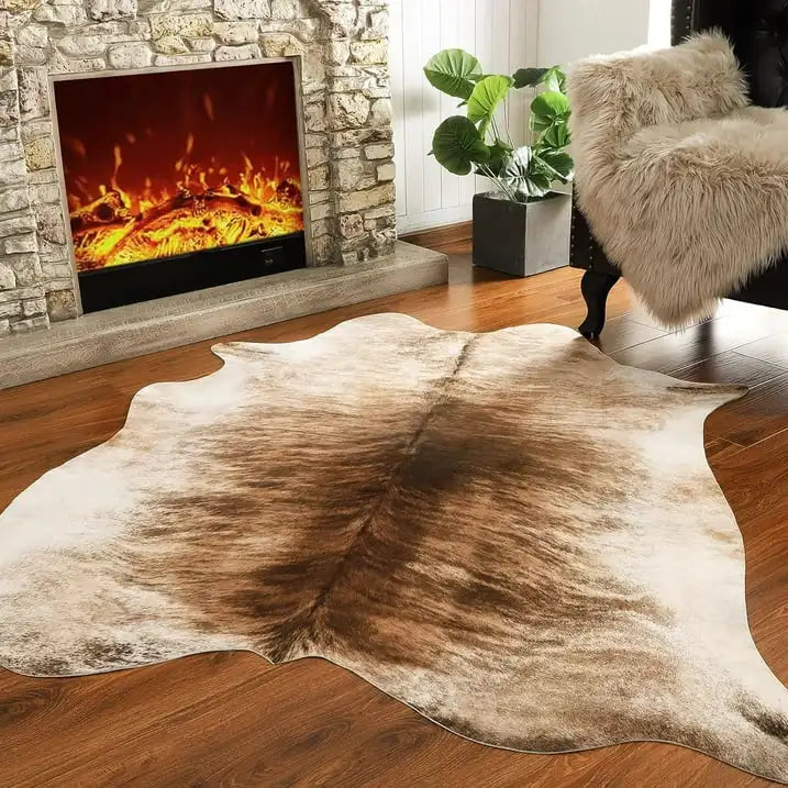 faux fur cowhide rug