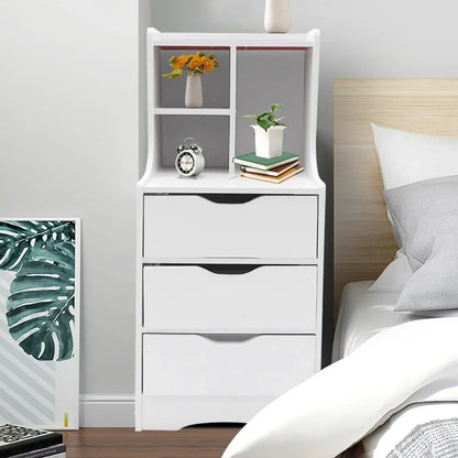 3-Drawer Storage Nightstand