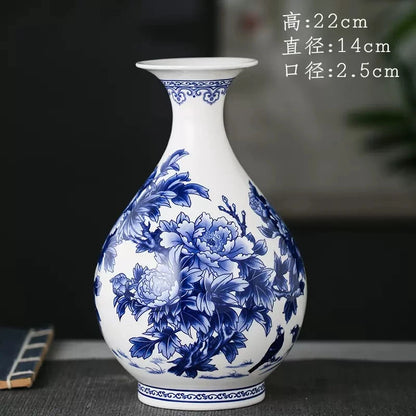 Blue and White Porcelain Vases