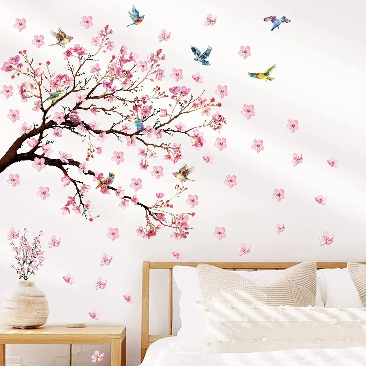 Plum Peach Blossom Wall Stickers