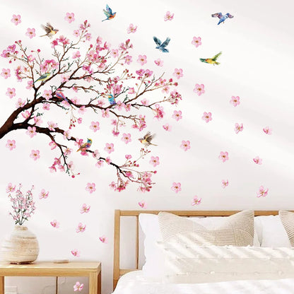 Plum Peach Blossom Wall Stickers