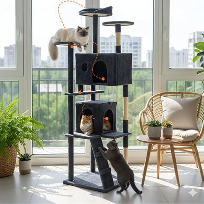 Large Multi Level Cat Climbing Tower