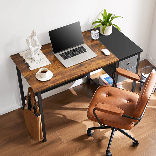 Computer Desk With 2-Tier Drawers