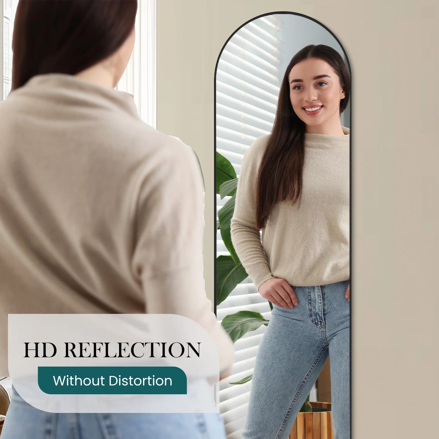 Full Body Wall Mirror with stand