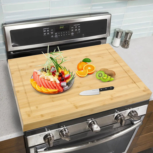 11.02 Lbs Pine Wood Noodle Board Stovetop Cover Oversized Kitchen Serving Tray