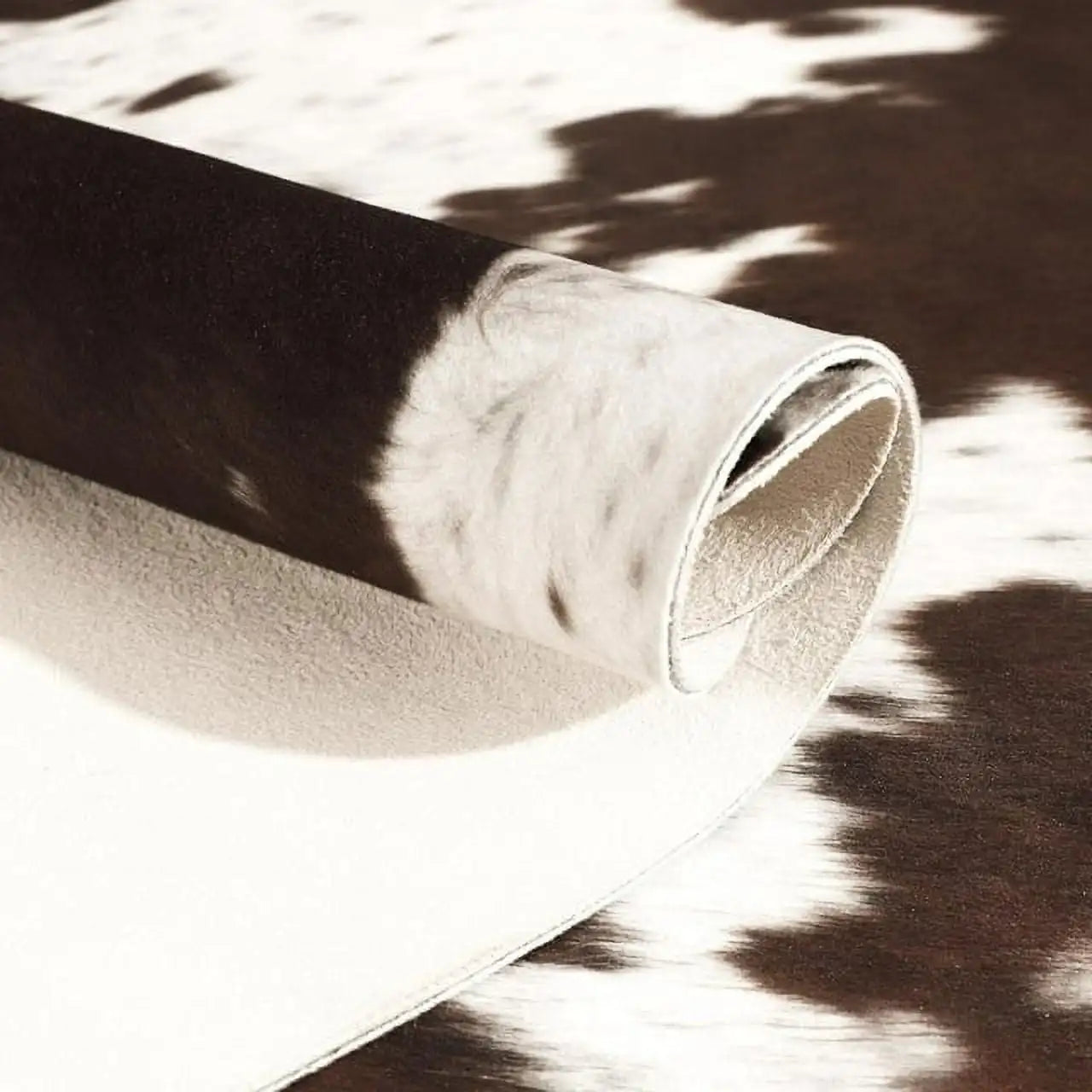 faux fur cowhide rug