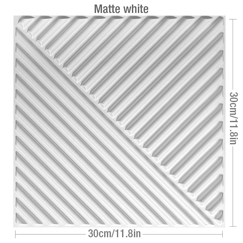 30cm Decorative 3D Wall Panel rose Diamond Design Non self-adhesive plastic tile 3D wall sticker living room Bathroom wall paper