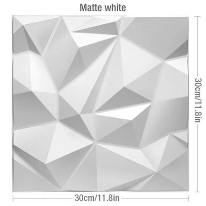 30cm Decorative 3D Wall Panel rose Diamond Design Non self-adhesive plastic tile 3D wall sticker living room Bathroom wall paper