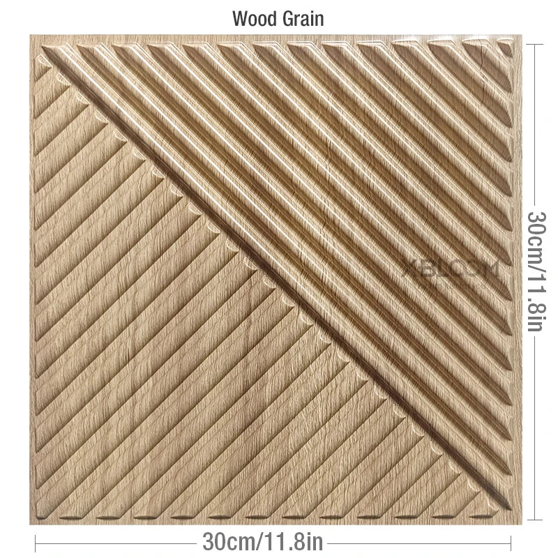 30cm Decorative 3D Wall Panel rose Diamond Design Non self-adhesive plastic tile 3D wall sticker living room Bathroom wall paper
