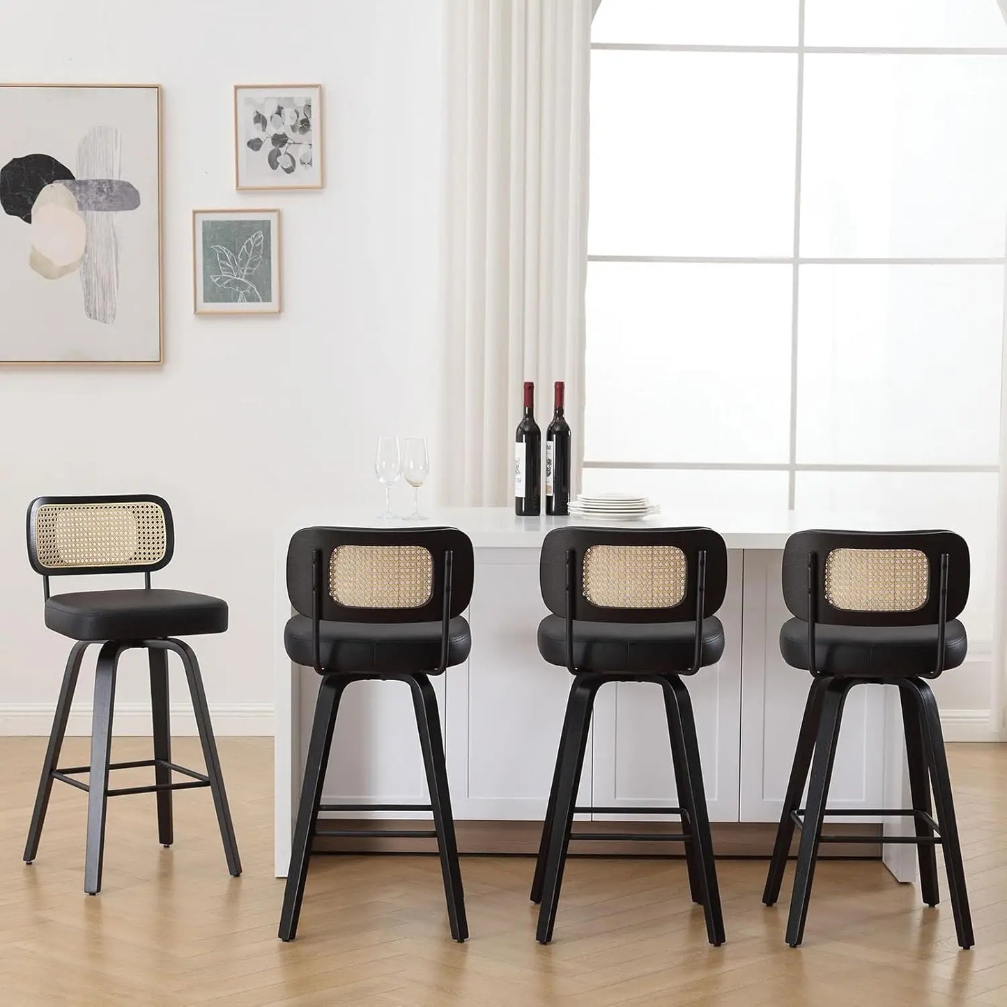 Swivel Bar Stools Set of 4