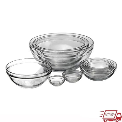 Glass Mixing Bowl Set