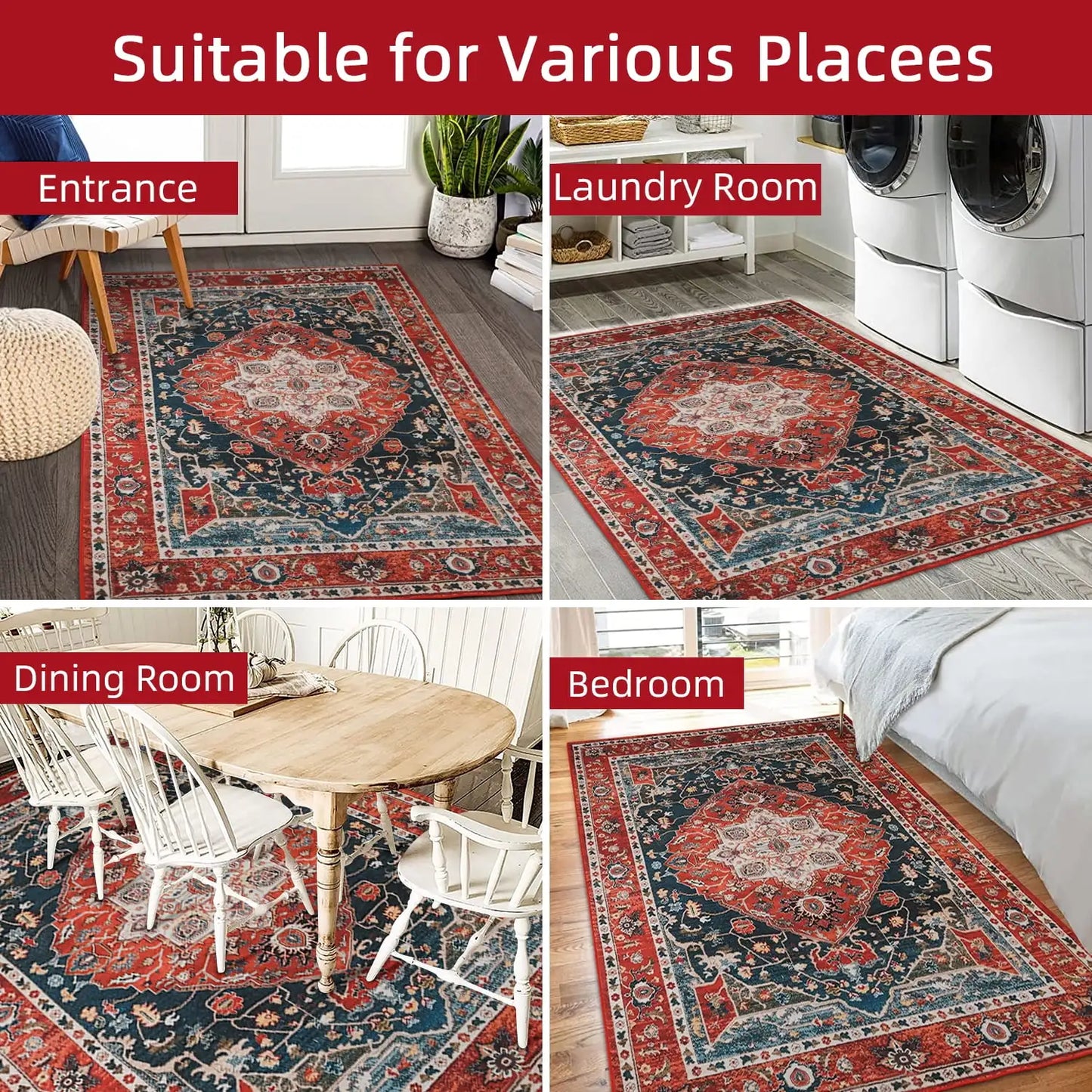 Vintage Bohemian Area Rug