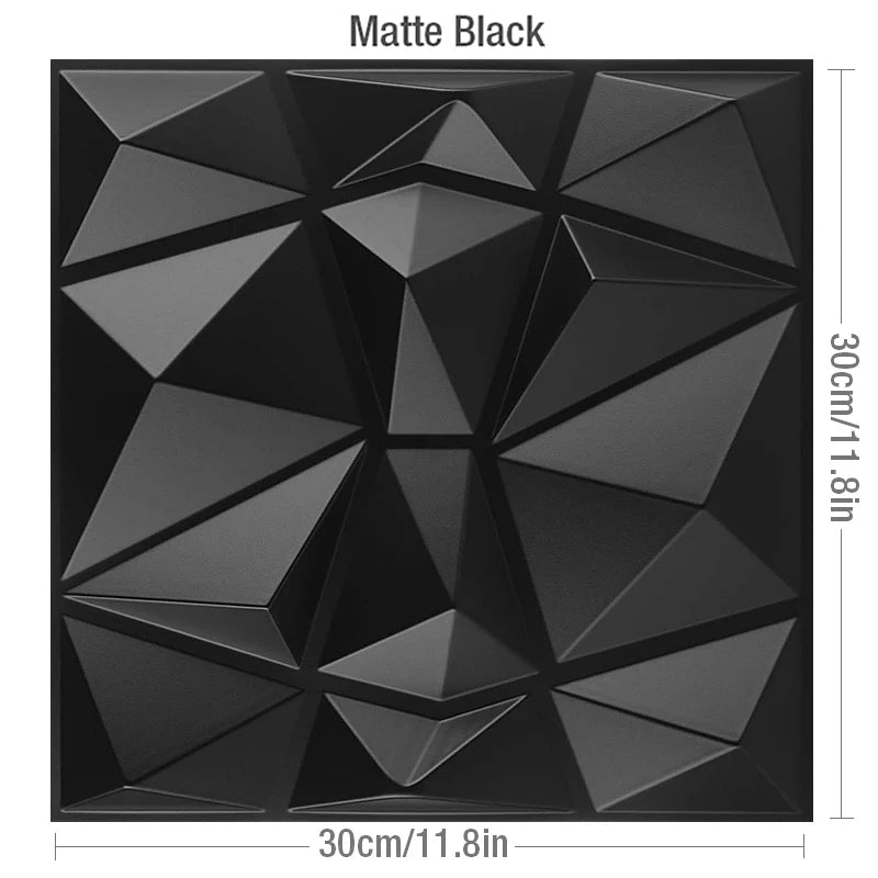 30cm Decorative 3D Wall Panel rose Diamond Design Non self-adhesive plastic tile 3D wall sticker living room Bathroom wall paper