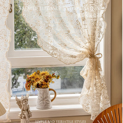 2pcs French Lace Curtains