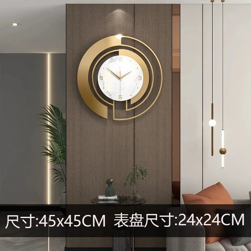 Wall Clock Living Room Light