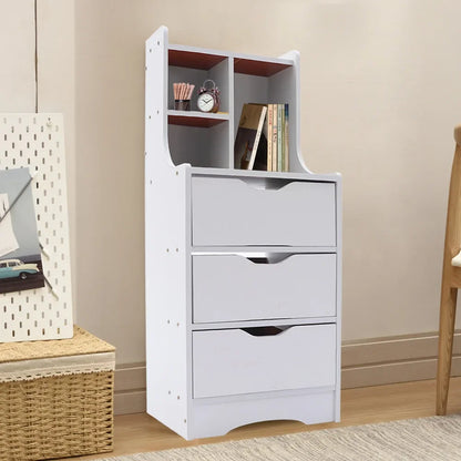 3-Drawer Storage Nightstand
