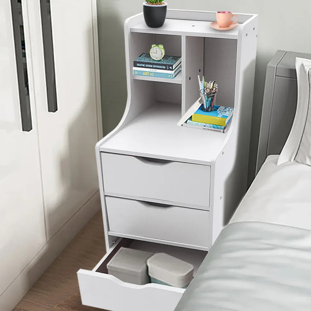 3-Drawer Storage Nightstand