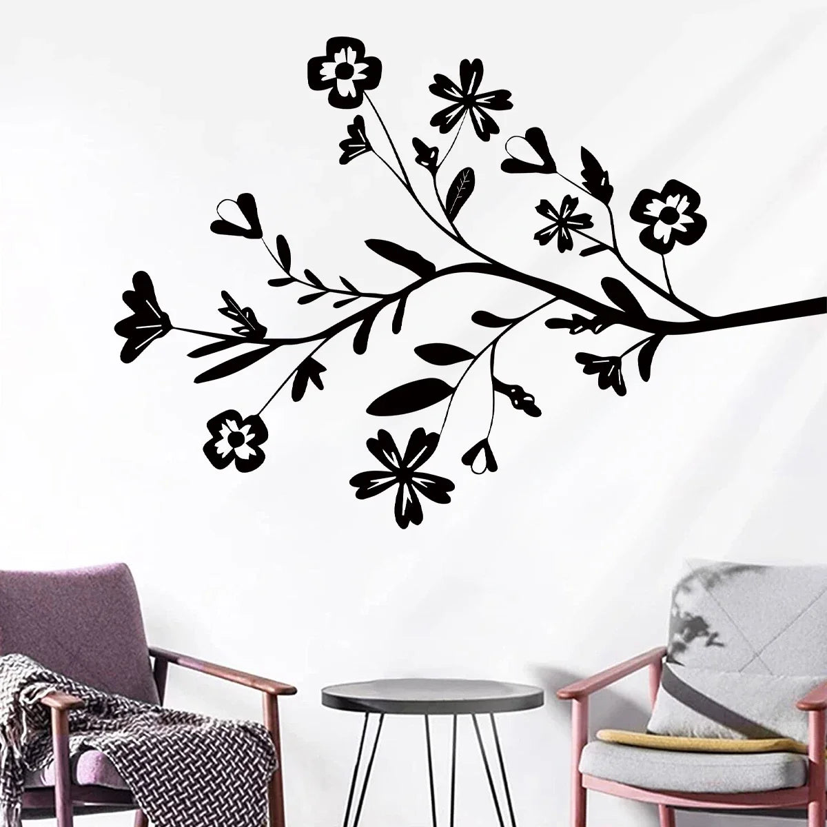 Plum Peach Blossom Wall Stickers