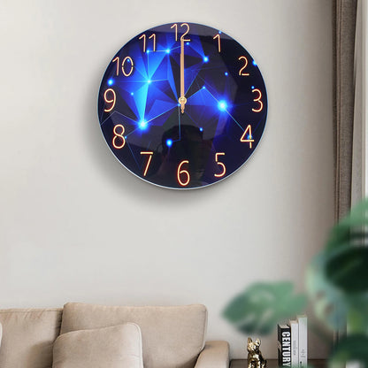 12inch Round  Tempered Glass Wall Clock