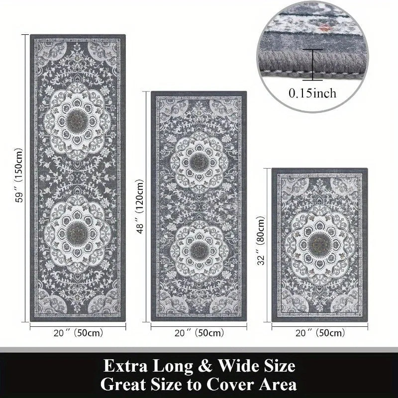 3 pcs set  Bohemian style rugs